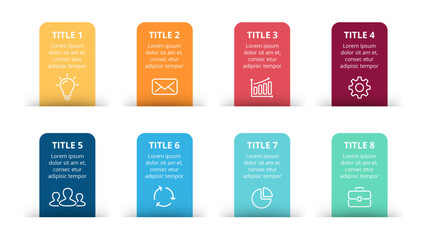 set of banners with icons 