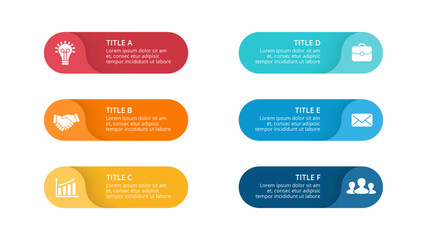 set of colorful elements or labels 1
