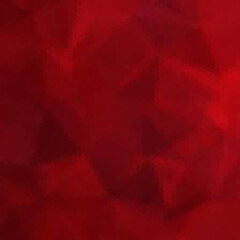 Hexagonal polygonal stylish background. Geometric image. Red figures.