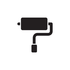 Paint roll vector icon. Paint roller flat sign design. Paint roller symbol. Painter roll symbol pictogram. UX UI icon