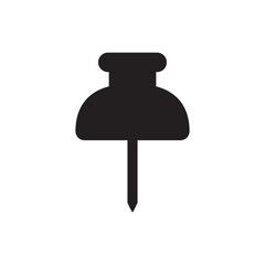 Pin vector icon. Pin flat sign design. Pin symbol pictogram. UX UI icon