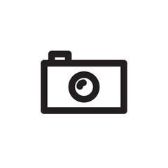 Video camera vector icon. Photo camera vector icon. Camera flat sign design. Recorder linear outline symbol pictogram. UX UI icon