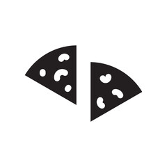 Pizza vector icon. Sliced Pizza flat sign design. Pizza symbol pictogram. UX UI icon
