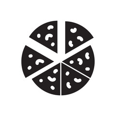 Pizza vector icon. Sliced Pizza flat sign design. Pizza symbol pictogram. UX UI icon