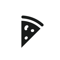 Pizza vector icon. Sliced Pizza flat sign design. Pizza symbol pictogram. UX UI icon