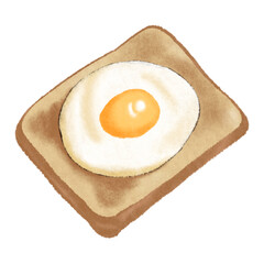 Fried egg bread
