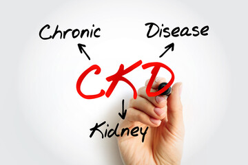 CKD - Chronic Kidney Disease acronym, medical concept background