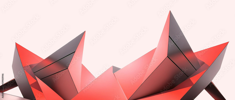 Poster technology background and triangular elements in the design to convey a sense of innovation to futur