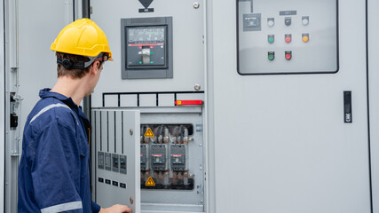The engineers inspected the electrical switchboard and verified the operational voltage range.