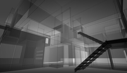 Fototapeta premium sketch of house