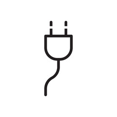 Plug vector icon. Plug flat sign design. Plug symbol pictogram. UX UI icon