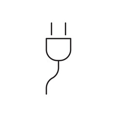Plug vector icon. Plug flat sign design. Plug symbol pictogram. UX UI icon