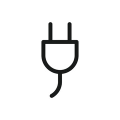 Plug vector icon. Plug flat sign design. Plug symbol pictogram. UX UI icon