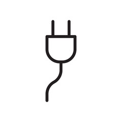 Plug vector icon. Plug flat sign design. Plug symbol pictogram. UX UI icon