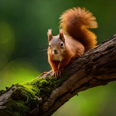  Squirrel In The Tree Created With Generative Ai Technology