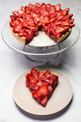 Strawberry tart in a gluten-free crust