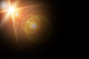 abstract background with flare lens light