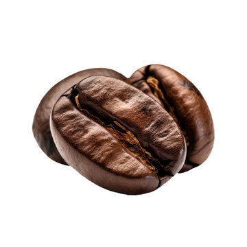 Coffee Beans. On An Isolated Transparent Background, Png. Generative AI