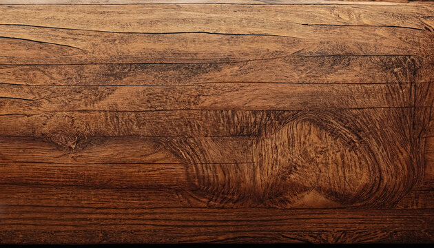 Super-Detailed Top View of Wooden Table Background Perfect for Interior Design , Decor, Web Design, Graphic Design and Print, Generative AI