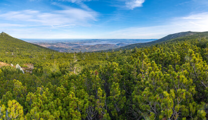 Green hills of Karkonosze National Park