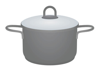 Isolated cooking pot. vector illustration