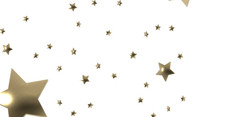XMAS stars background, sparkle lights confetti falling. magic shining Flying christmas stars on night  - PNG transparent