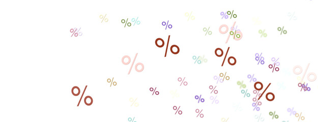 percent shopping digital in 3d. background - PNG transparent