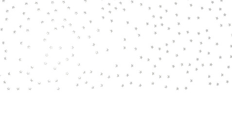 sparkling Christmas confetti falling isolated on white. magic shining flying stars glitter backdrop, sparkle border - png transparent
