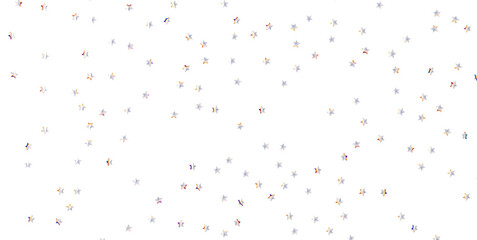 Abstract pattern of random falling silver stars on transparent background. - png transparent
