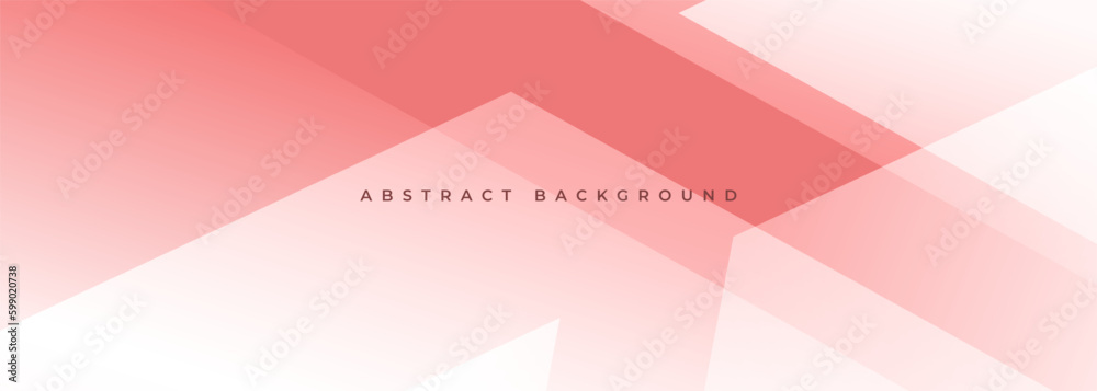 Poster pastel pink modern abstract wide banner with geometric shapes. pink abstract background. vector illu