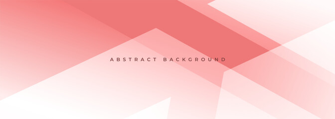 Pastel pink modern abstract wide banner with geometric shapes. Pink abstract background. Vector illustration Generative AI