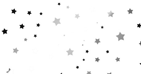Silver star of confetti. - png transparent