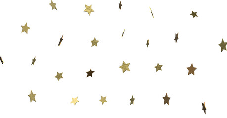 Fototapeta premium XMAS Stars - stars. Confetti celebration, Falling golden abstract decoration for party, birthday celebrate, - PNG transparent
