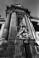 Old parisian building - wide angle view - Paris