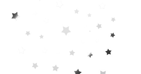 XMAS stars background, sparkle lights confetti falling. magic shining Flying christmas stars on night - png transparent