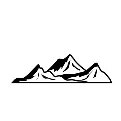 Vector Mountain Silhouette Clipart