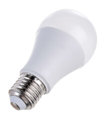 huge white light bulb isolated on white background
