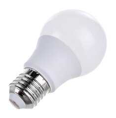 huge white light bulb isolated on white background