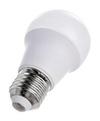 huge white light bulb isolated on white background