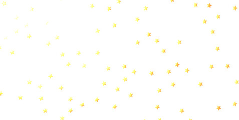 XMAS Stars - Holiday golden decoration, glitter frame isolated - - PNG transparent