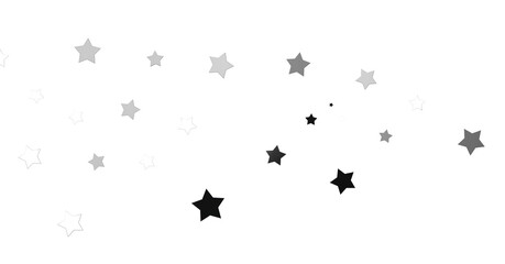 Fototapeta na wymiar Silver star of confetti. - png transparent
