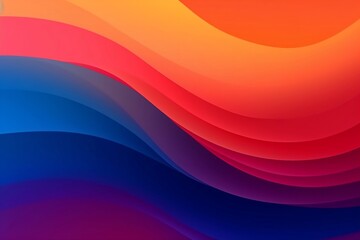 Abstract colorful wave background, Generative AI