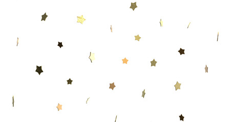 XMAS Stars - golden stars - (PNG transparent)