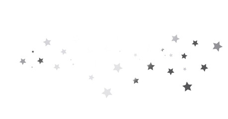 Group of silver stars isolated on white background. - png transparent