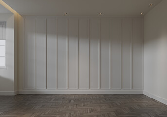 Empty modern  apartment interior 3d render