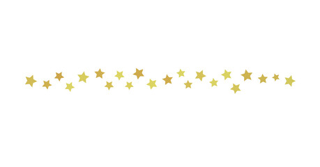 XMAS stars. Confetti celebration, Falling golden abstract decoration for party, birthday celebrate,