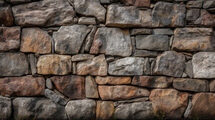 background and texture of granite stone wall surface Generative AI