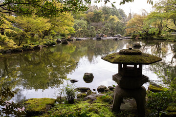 Fototapeta na wymiar Pond at Naritasan Shinsho-ji temple in Narita, Japan.
