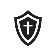 Antivirus icon. Guard symbol. Shield vector icon. Protection flat sign design. Anti virus shield pictogram. UX UI icon