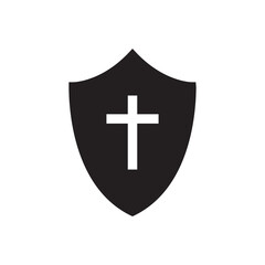 Fototapeta premium Antivirus icon. Guard symbol. Shield vector icon. Protection flat sign design. Anti virus shield pictogram. UX UI icon